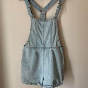 Denim Overall Shorts
